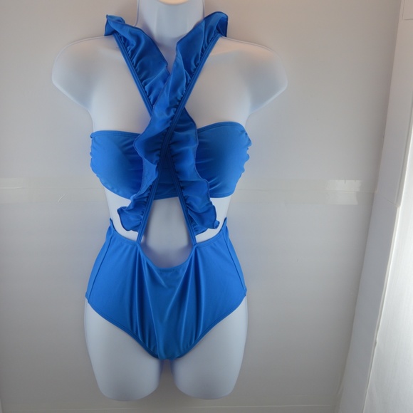 🔴 Two Piece Ruffle Strapped Swim Suit - Picture 2 of 7